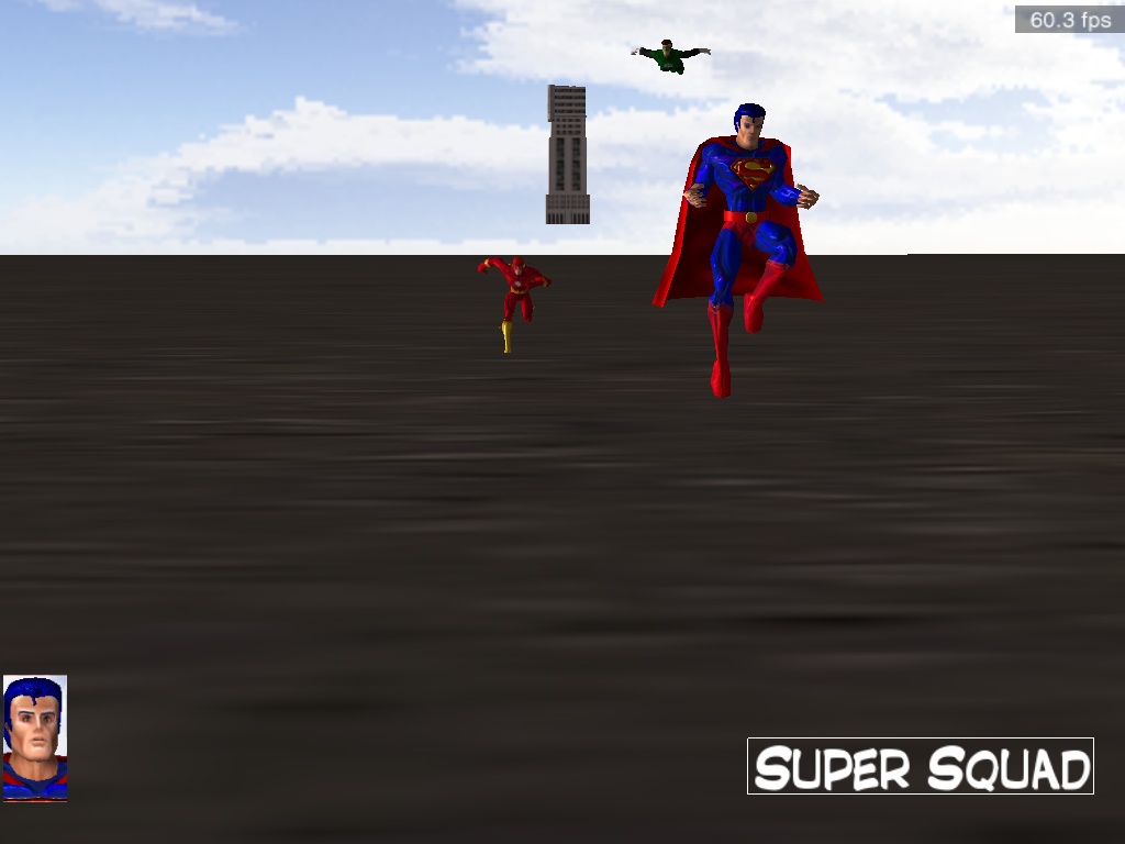 Superman , Flash, Green Lantern