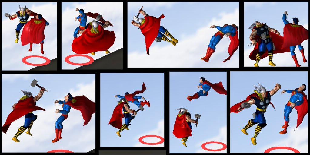 Superhero Flying Melee